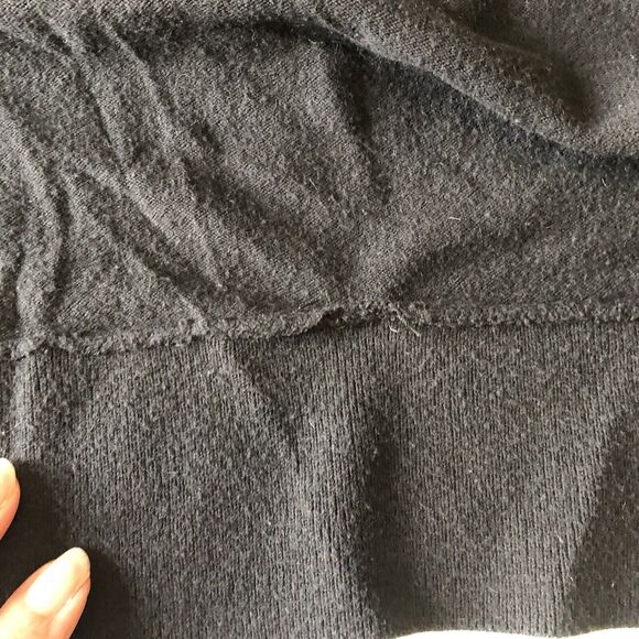 Halogen For Encore Cashmere Blend Open Front Cardigan Black Size 1X - Picture 11 of 14